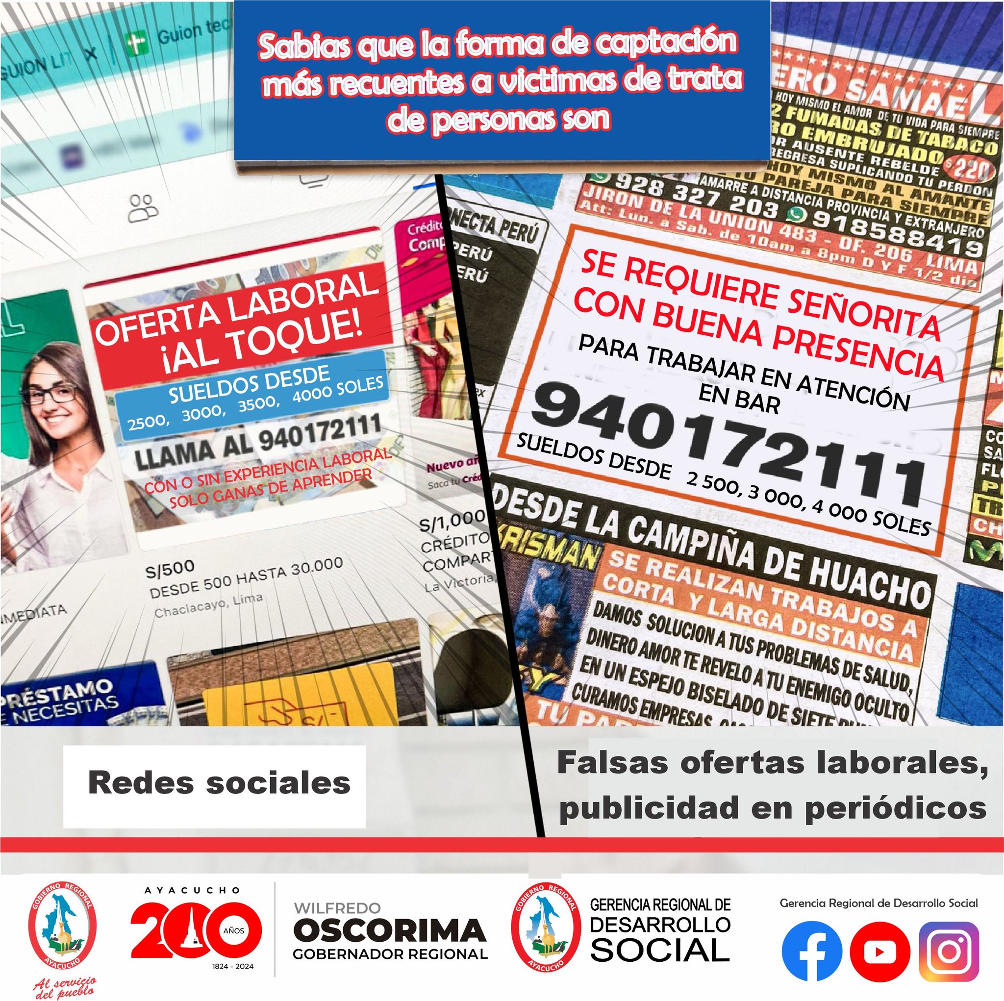 Formas de captación de trata de personas