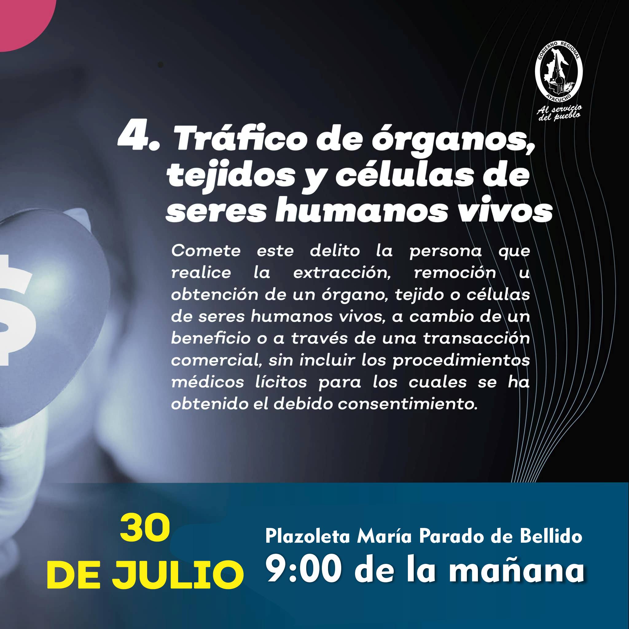 Tráfico de órganos, tejidos y células: parte 2