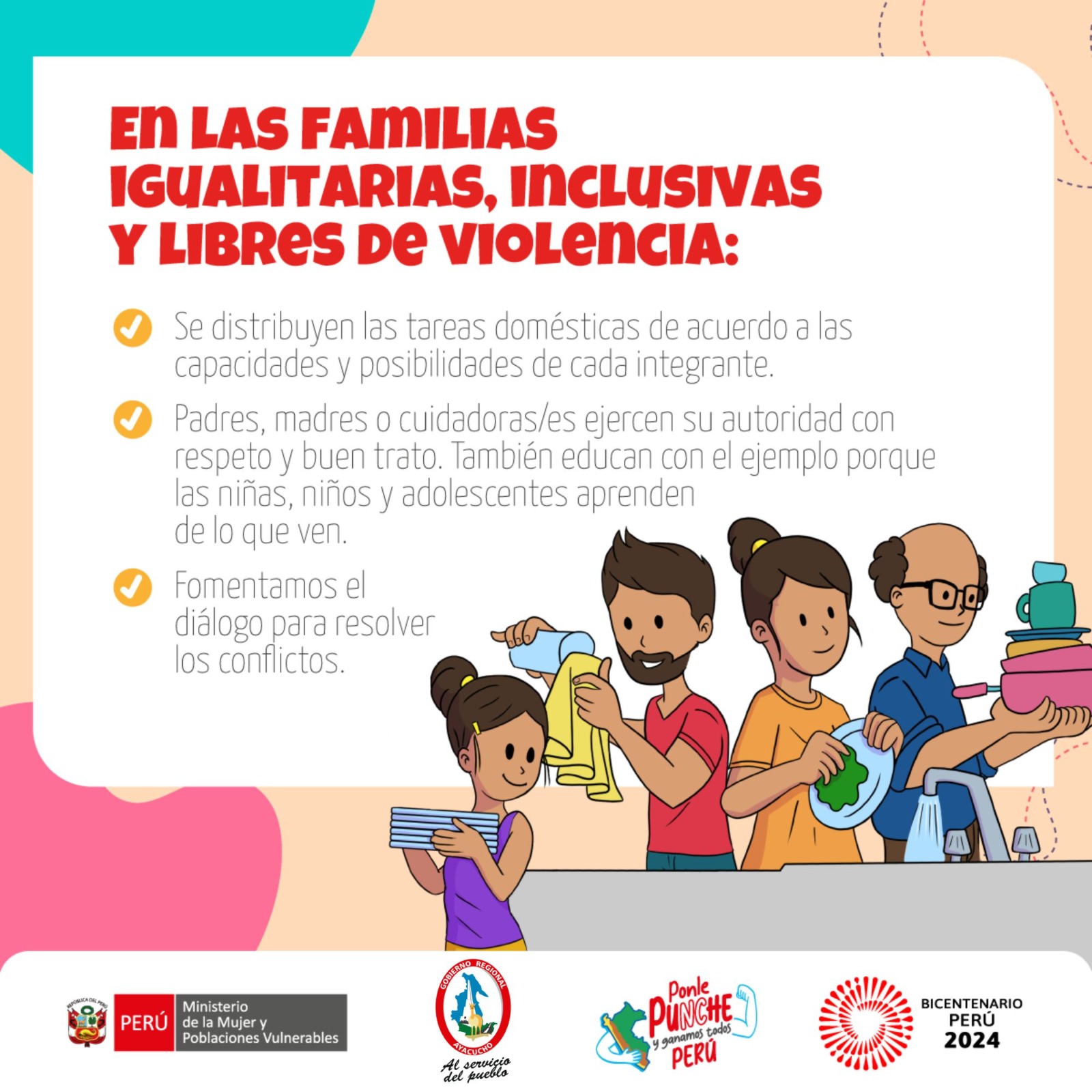 Familias igualitarias, inclusivas y libres de violencia
