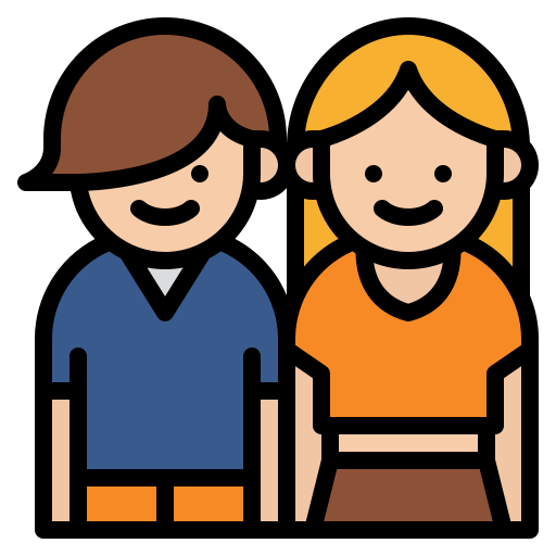 Ilustración de niñas, niños y adolescentes