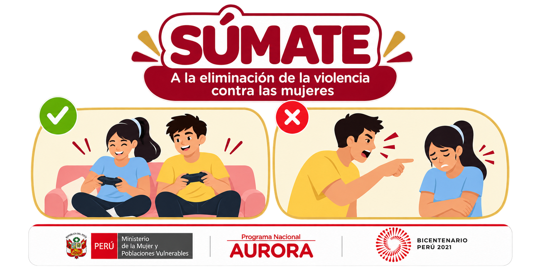 Campaña Súmate a la eliminación de la violencia contra las mujeres: promover el respeto y rechazar la violencia